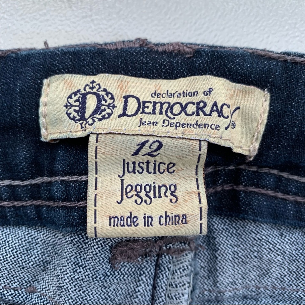 Democracy Justice Jegging Mid-Rise Stretch Skinny Indigo Blue Jeans ~ Women’s 12 - Picture 7 of 9